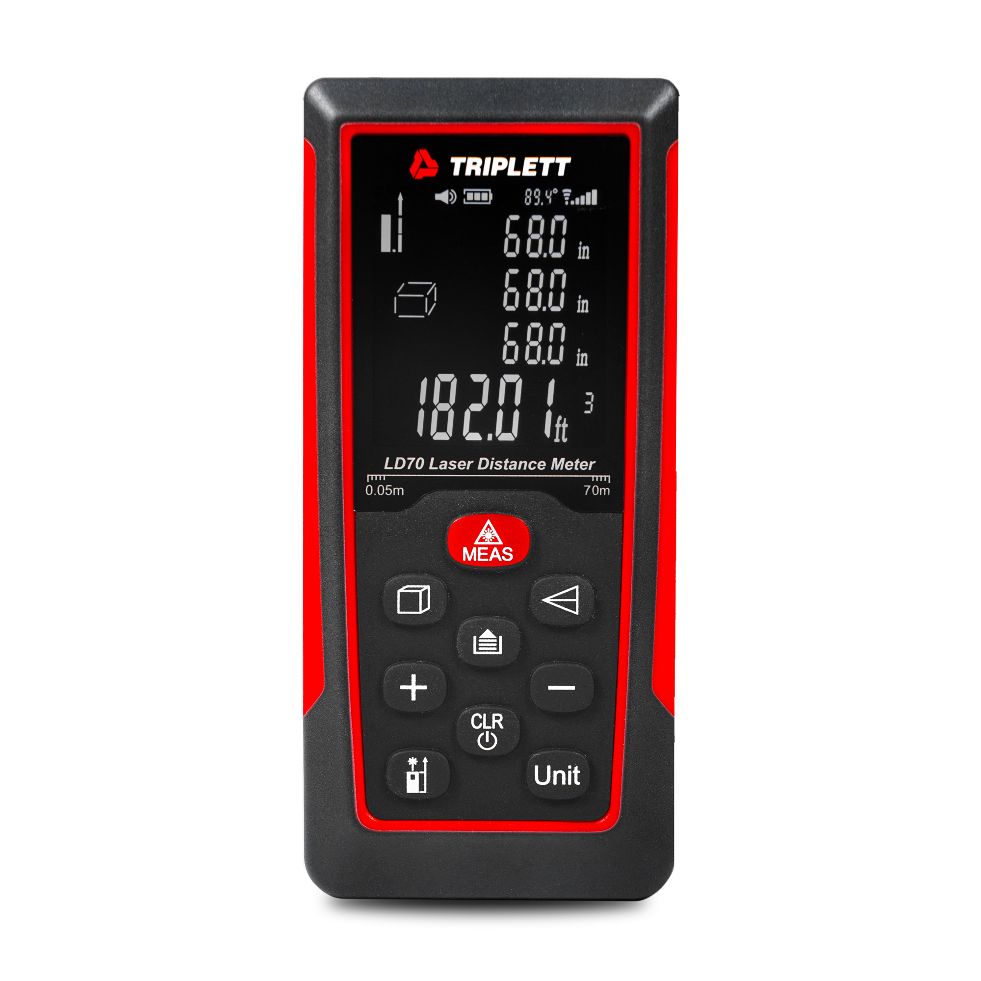 Triplett, Laser Distance Meter (70m), Model# LD70